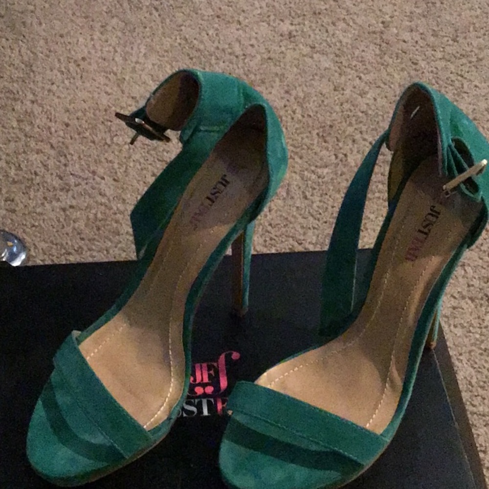 Green (Sea foam) high heels